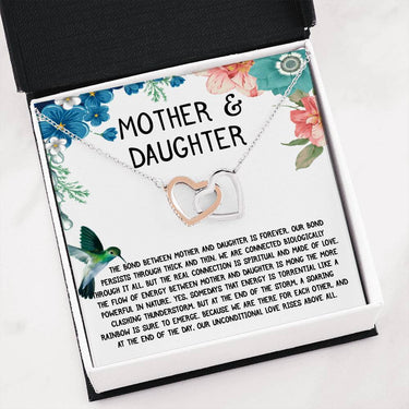 Mother & Daughter 'Hummingbird' Joined Hearts Necklace - Love You This Much